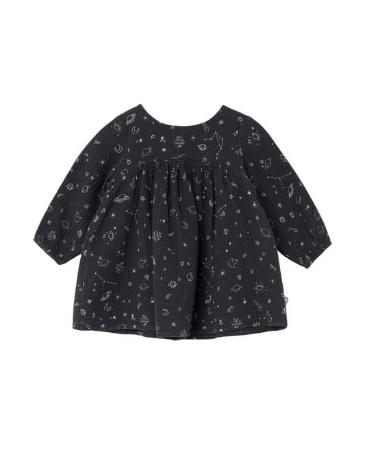 Cecile dress Gauze - Dark grey