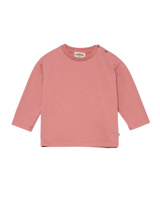 Organic warm baby longsleeve - rose