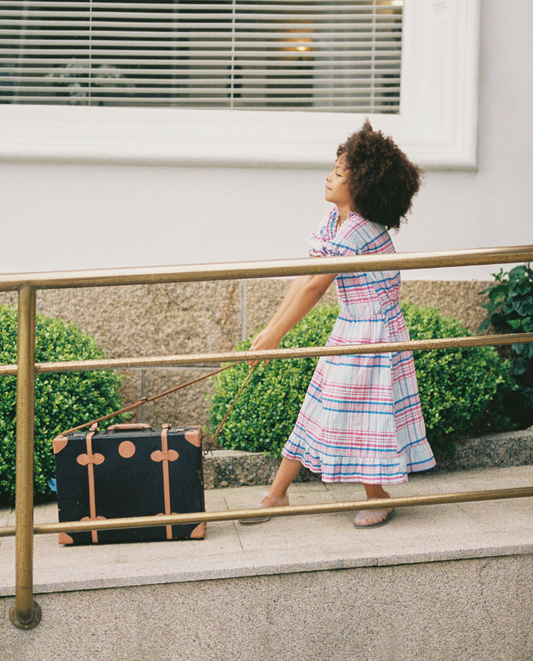 Checked dress - lang model