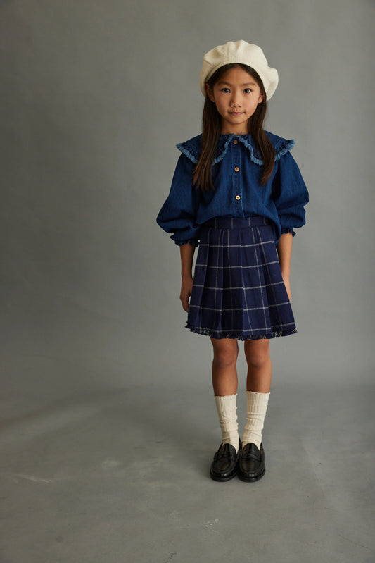 Meryk plaid flannel skirt