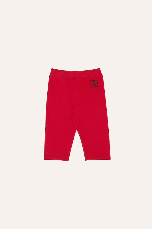 Red kids short leggings