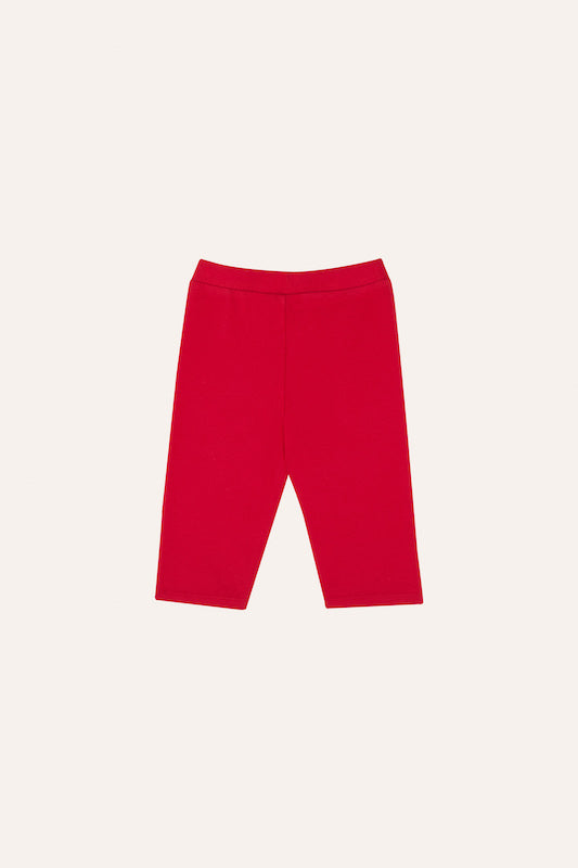 Red kids short leggings