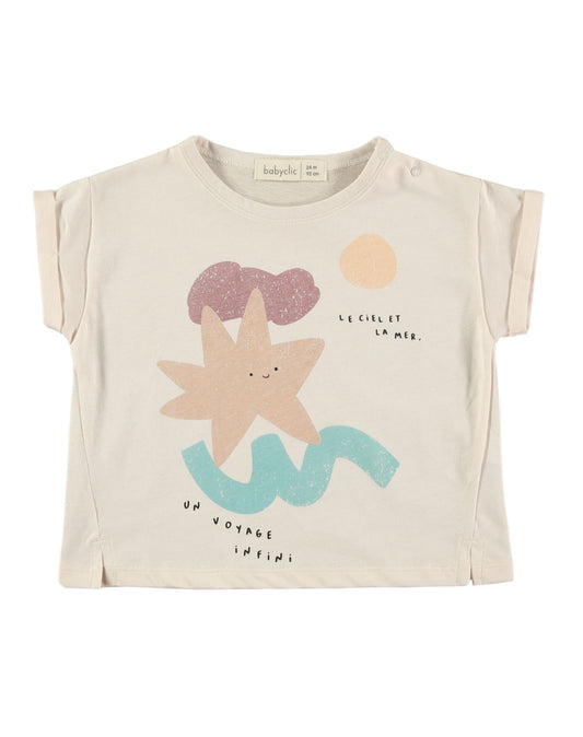 T-shirt Voyage - beige
