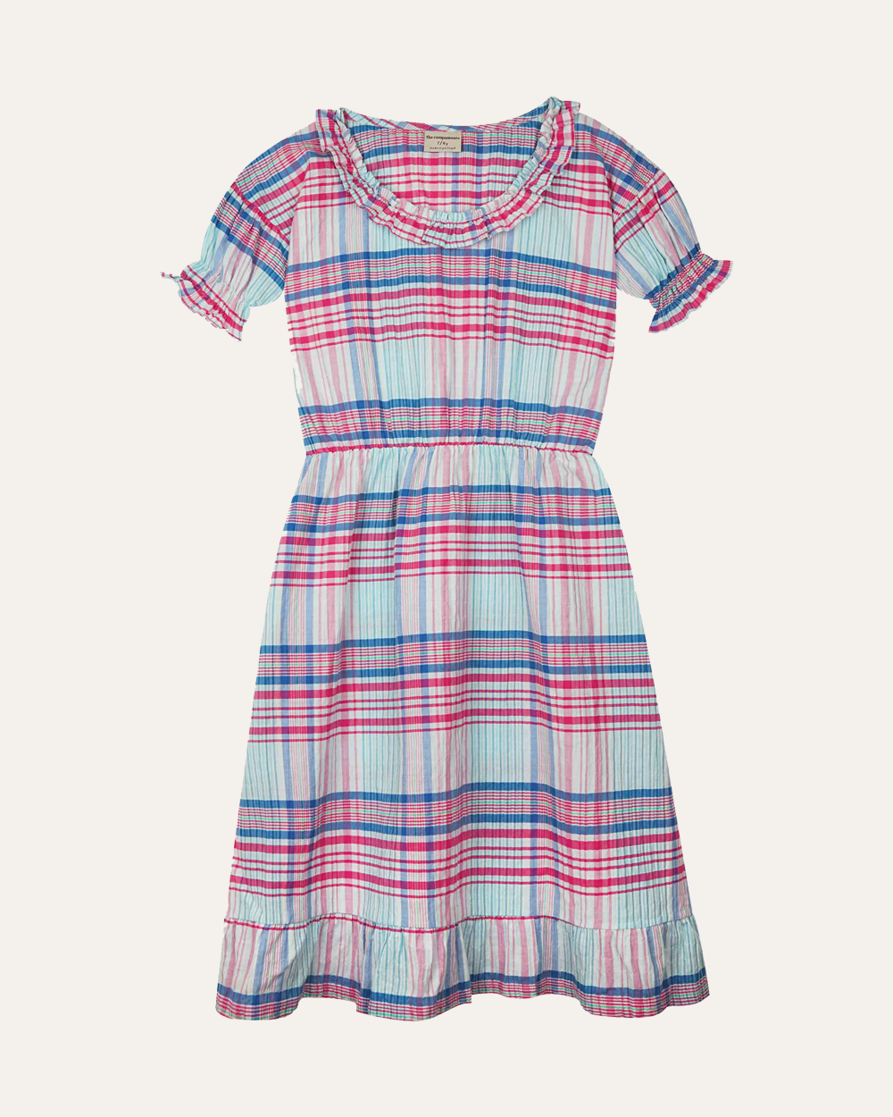 Checked dress - lang model