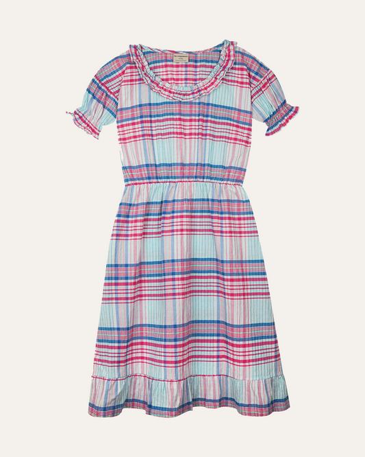 Checked dress - lang model