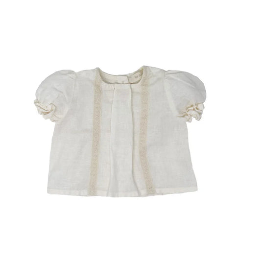 Shirt lace linen - offwhite