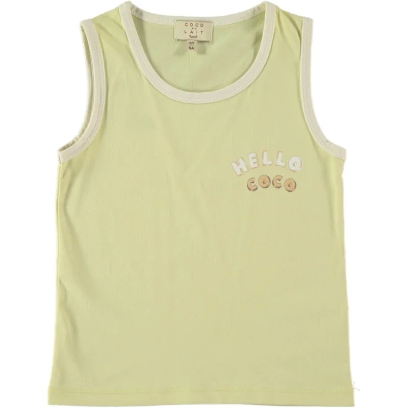 Hello coco tank top - Yellow