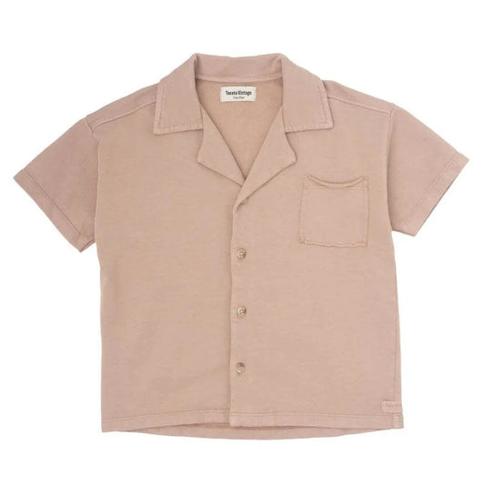 Resort style overshirt - brown