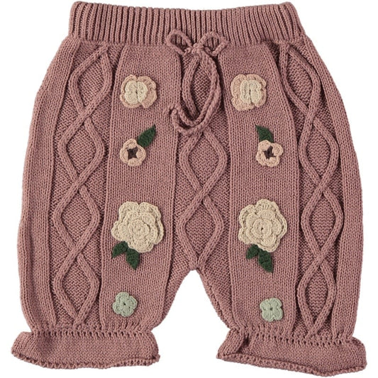 Burlwood embroidere knit bloomer