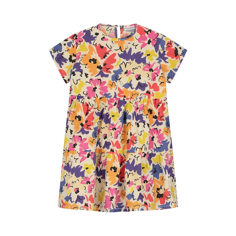 Augusta dress - painted flower