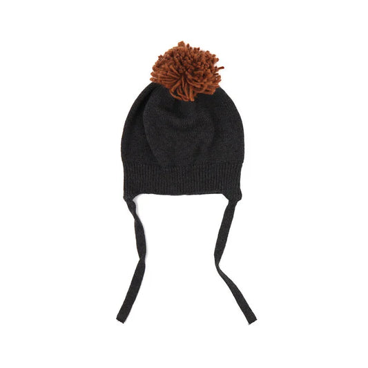 Muts pompon - Charcoal